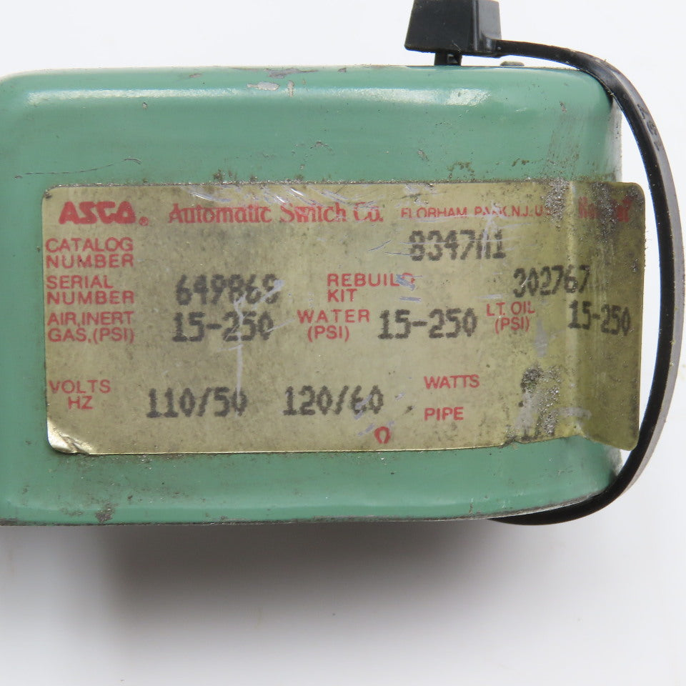 Asco Solenoid Coil For 8347A1 Valve 110/120V