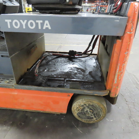 2015 Toyota 8FBCHU25 5000 LB Electric 48V Forklift 3-Stage 189" Lift (No Battery