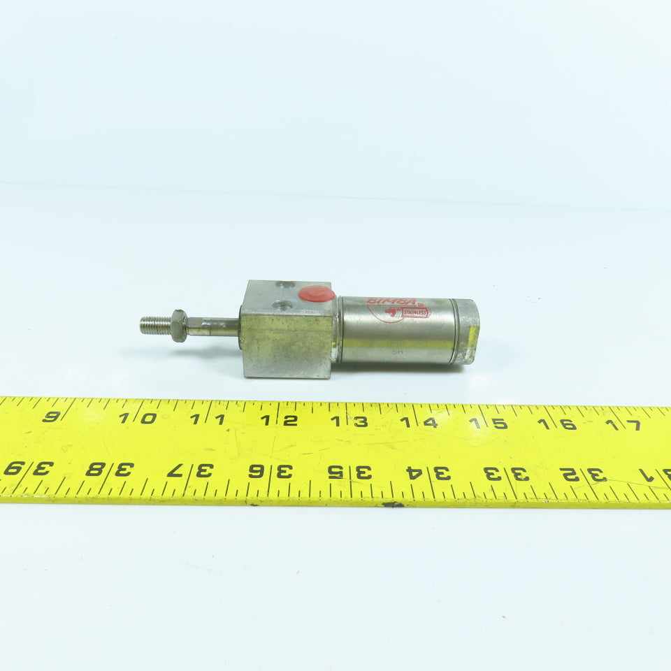Bimba BF-090.5-D Double Acting SS Pneumatic Cylinder 1/2" Stroke 1-1/16" Bore