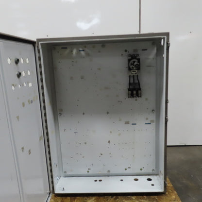 48" x 36" x 10" Steel Electrical Enclosure W/ Backplate & 80 Amp Disconnect