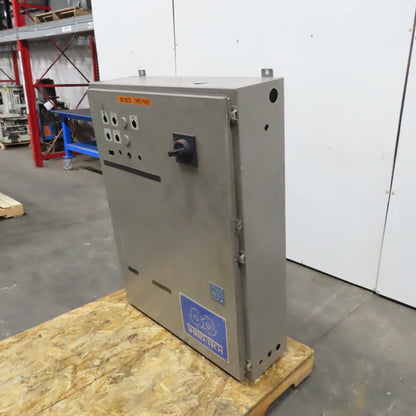 48" x 36" x 10" Steel Electrical Enclosure W/ Backplate & 80 Amp Disconnect