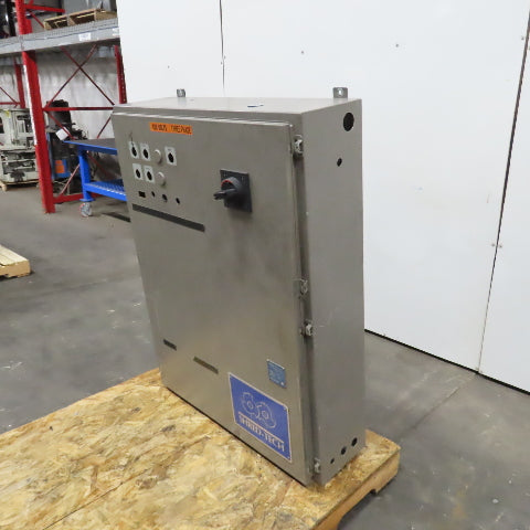 48" x 36" x 10" Steel Electrical Enclosure W/ Backplate & 80 Amp Disconnect