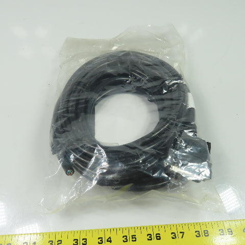 Turck DBK 25-6 U0803 Cordset Cable 25-pin D-sub Female Connector To Cut End