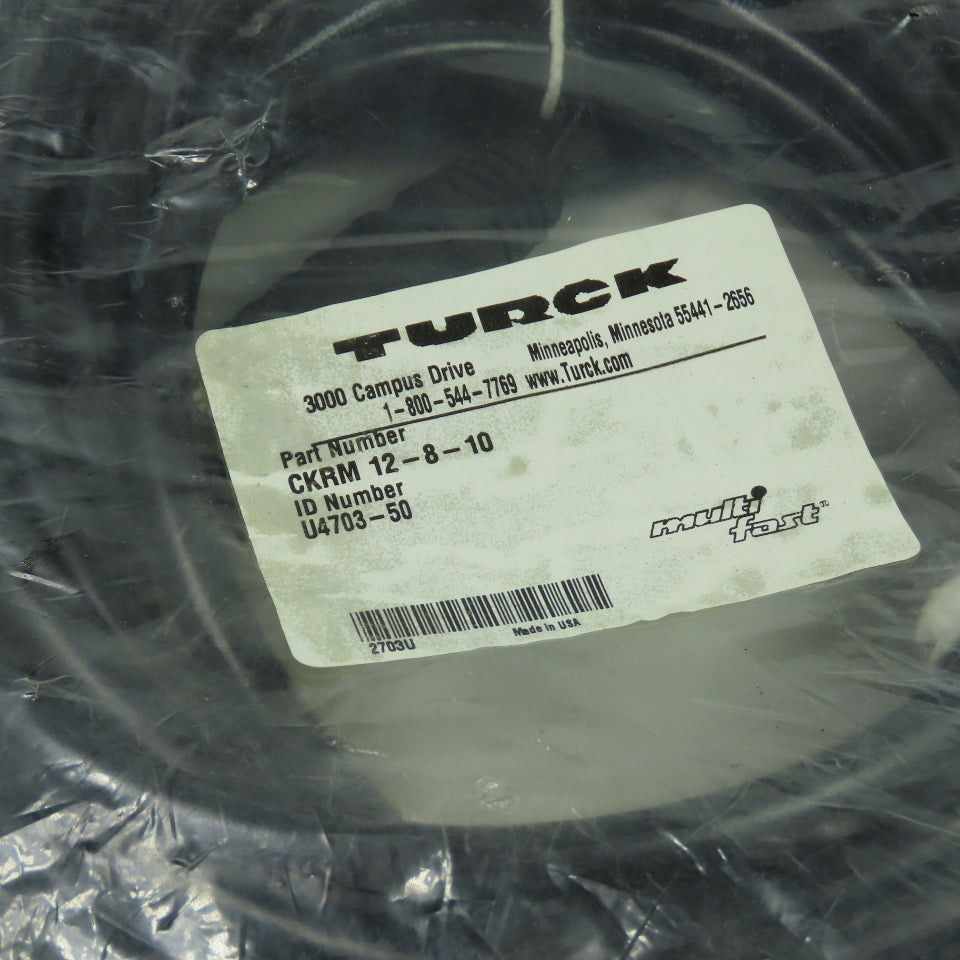 Turck CKRM 12-8-10 Cordset Cable 12-pin M23 Multifast Female Connector