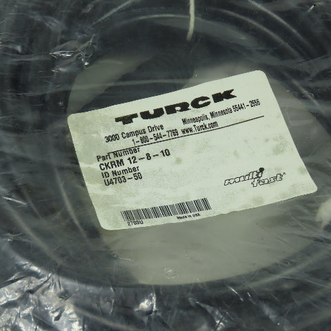 Turck CKRM 12-8-10 Cordset Cable 12-pin M23 Multifast Female Connector