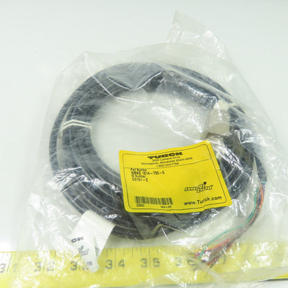 Turck U3161-2 Cordset Cable Right Angle Female Connector To Cut End 13W