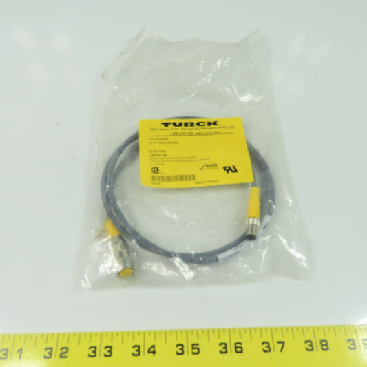 Turck RK 4T-1-PSG 3M/S90 U0930-98 Cordset Cable Straight Male To Straight Female