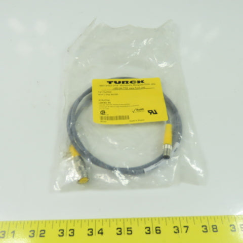 Turck RK 4T-1-PSG 3M/S90 U0930-98 Cordset Cable Straight Male To Straight Female