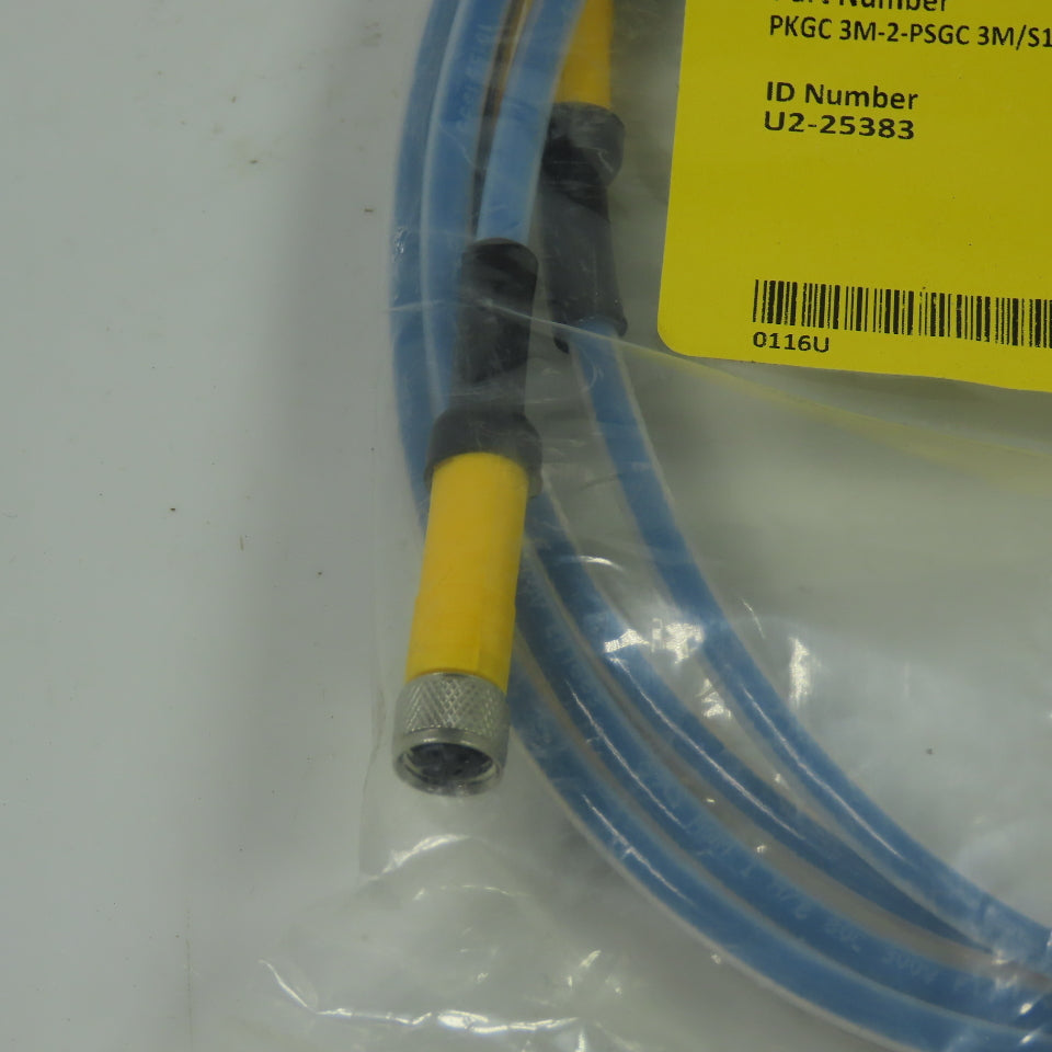 Turck PKGC 3M-2-PSGC 3M/S1291 Cordset Cable Straight Male To Straight Female