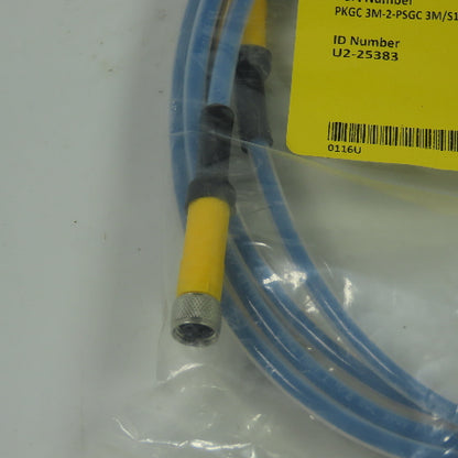 Turck PKGC 3M-2-PSGC 3M/S1291 Cordset Cable Straight Male To Straight Female