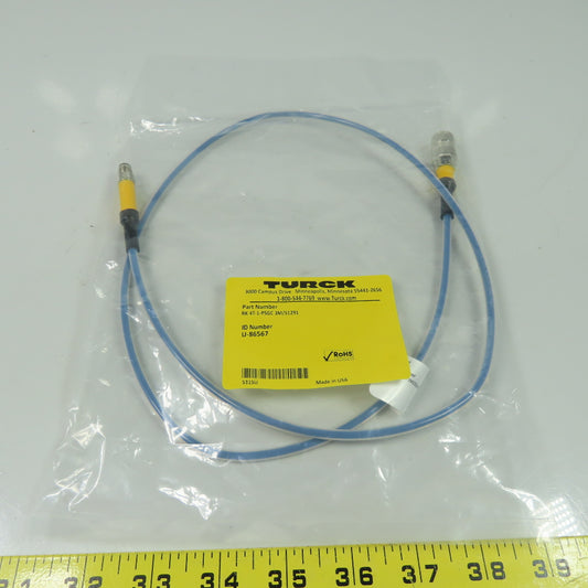 Turck RK 4T-1-PSGC 3M/S1291 Cordset Cable Straight Male To Straight Female
