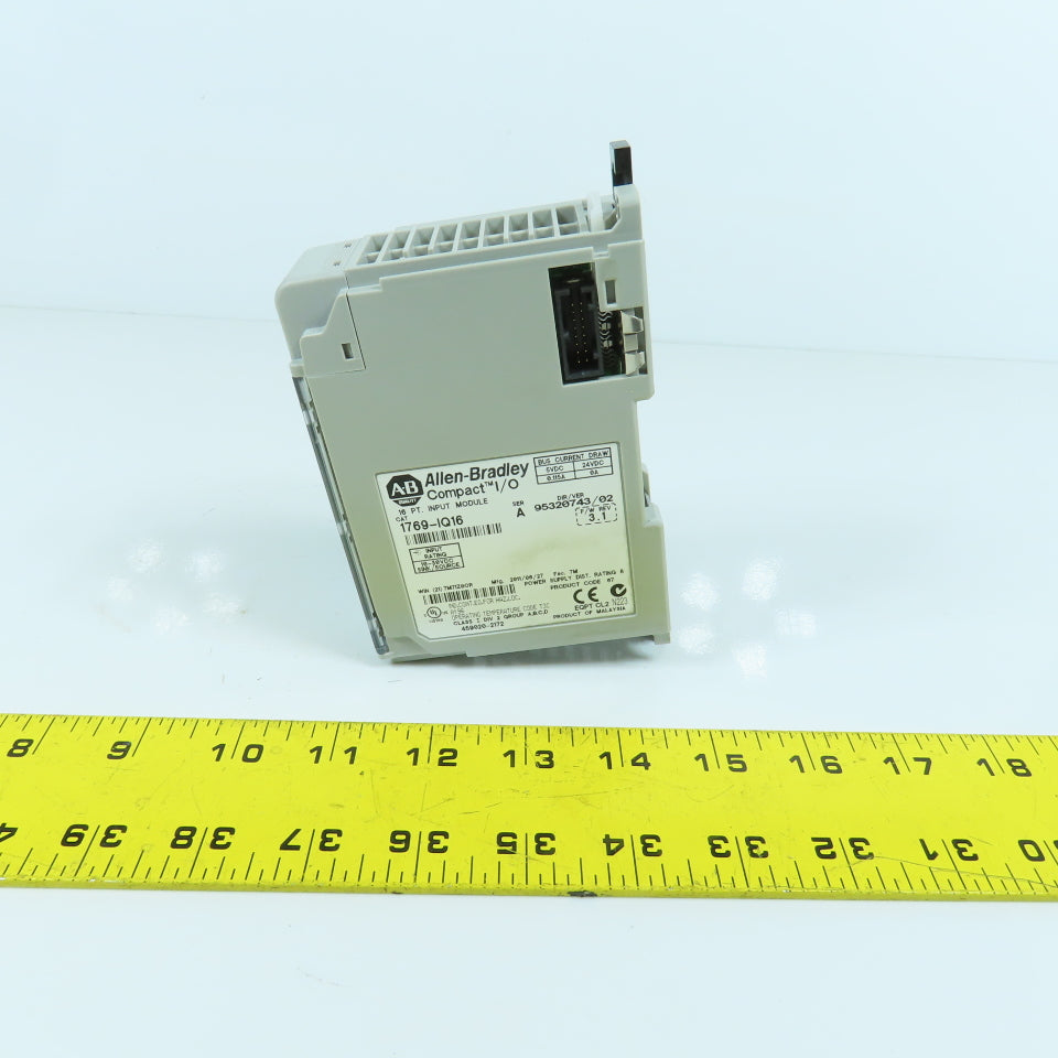 Allen Bradley 1769-IQ16 Ser A Compact I/O 16 PT. 24V DC Input Module F/W Rev 3.1