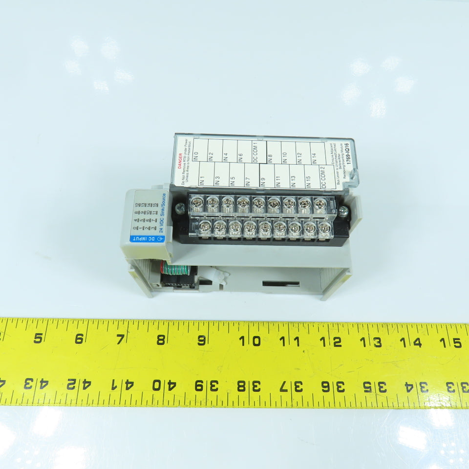 Allen Bradley 1769-IQ16 Ser A Compact I/O 16 PT. 24V DC Input Module F/W Rev 3.1