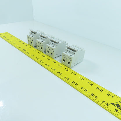 Cooper Bussmann CHCC 30A 600V Fuse Holder 2-Pole With 10 Amp Fuses Lot Of 4