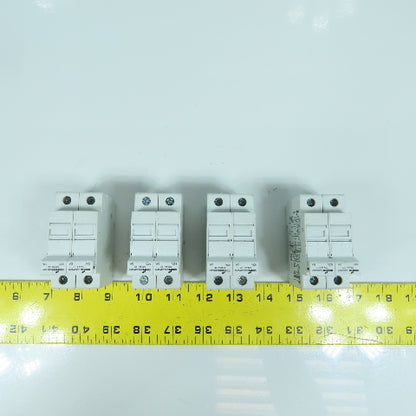 Cooper Bussmann CHCC 30A 600V Fuse Holder 2-Pole With 10 Amp Fuses Lot Of 4