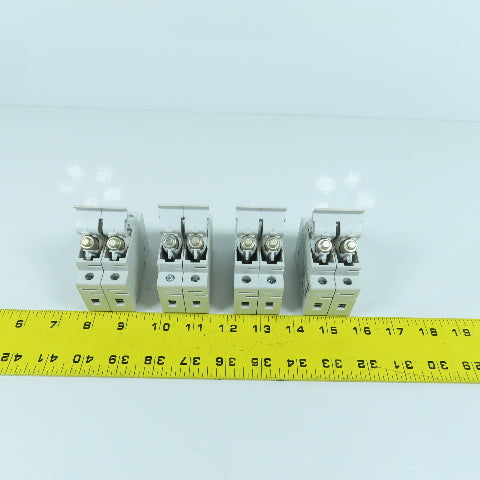 Cooper Bussmann CHCC 30A 600V Fuse Holder 2-Pole With 10 Amp Fuses Lot Of 4