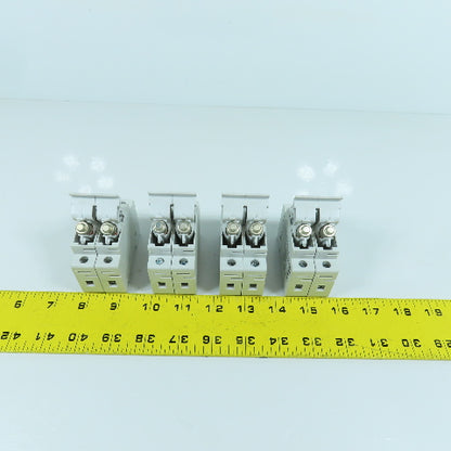 Cooper Bussmann CHCC 30A 600V Fuse Holder 2-Pole With 10 Amp Fuses Lot Of 4