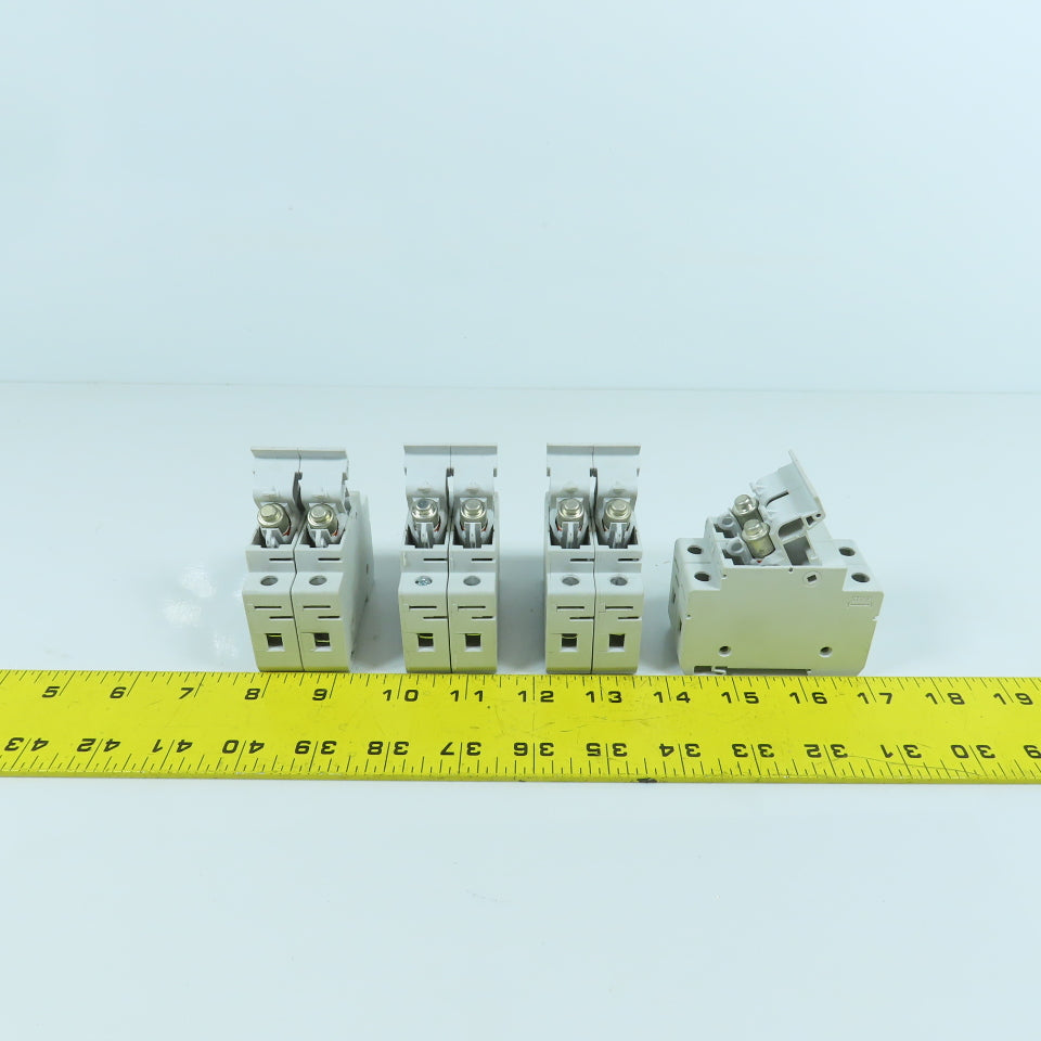 Cooper Bussmann CHCC 30A 600V Fuse Holder 2-Pole With 10 Amp Fuses Lot Of 4