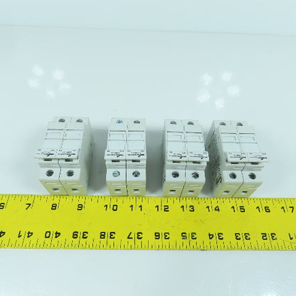 Cooper Bussmann CHCC 30A 600V Fuse Holder 2-Pole With 10 Amp Fuses Lot Of 4