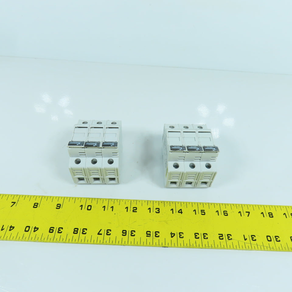 Cooper Bussmann CHCC 30A 600V Fuse Holder 3-Pole Lot Of 2