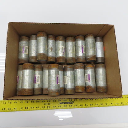 1-1/2" NPT x 5" L Galvanized Steel Pipe Nipple Lot Of 19