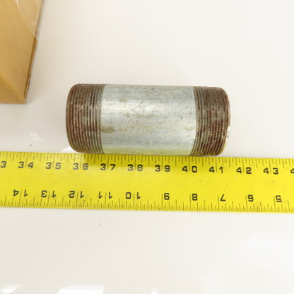 2" NPT x 5" L Galvanized Steel Pipe Nipple Lot Of 20
