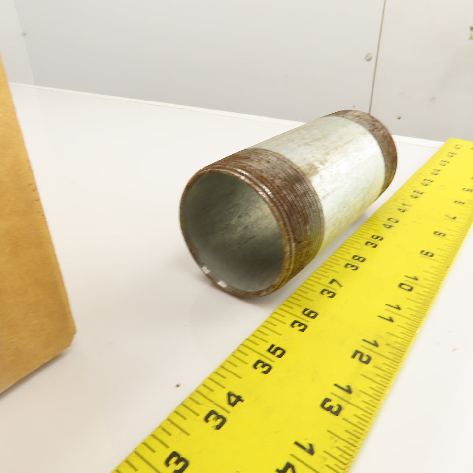 2" NPT x 5" L Galvanized Steel Pipe Nipple Lot Of 20