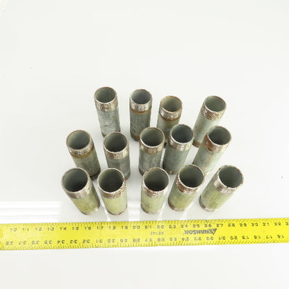 1-1/2" NPT x 5-3/4" L Galvanized Steel Pipe Nipple Lot Of 14