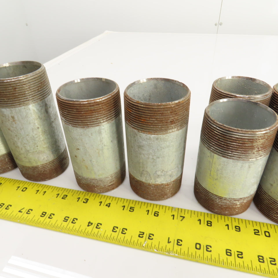 Huge Lot Of Misc. Lengths 2" NPT Galvanized Steel Pipe Nipples Lot Of 24