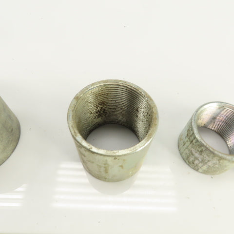 Lot Of Misc. Sizes 3" 2-1/2" 2", 1-1/2" Galvanized Steel Merchant Coupling Lot/7