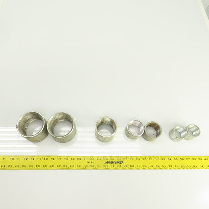 Lot Of Misc. Sizes 3" 2-1/2" 2", 1-1/2" Galvanized Steel Merchant Coupling Lot/7