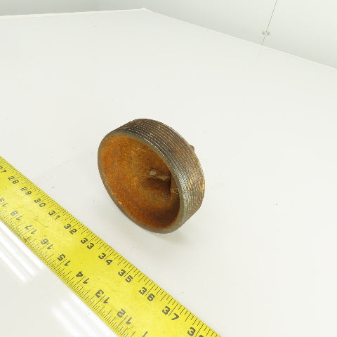4" NPT Threaded Malleable Iron Square Head Pipe Plug