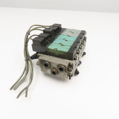 Kuroda PCS2408 5/2 Single Solenoid Pneumatic Valve Bank 24VDC