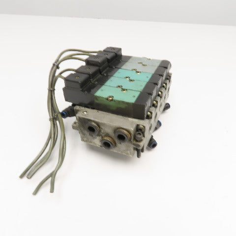 Kuroda PCS2408 5/2 Single Solenoid Pneumatic Valve Bank 24VDC
