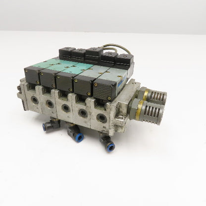 Kuroda PCS2408 5/2 Single Solenoid Pneumatic Valve Bank 24VDC