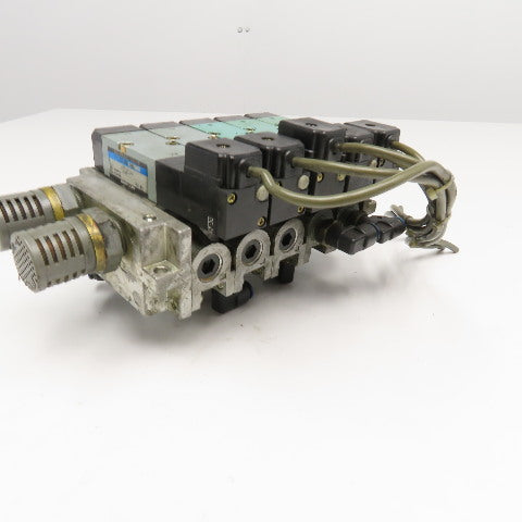 Kuroda PCS2408 5/2 Single Solenoid Pneumatic Valve Bank 24VDC