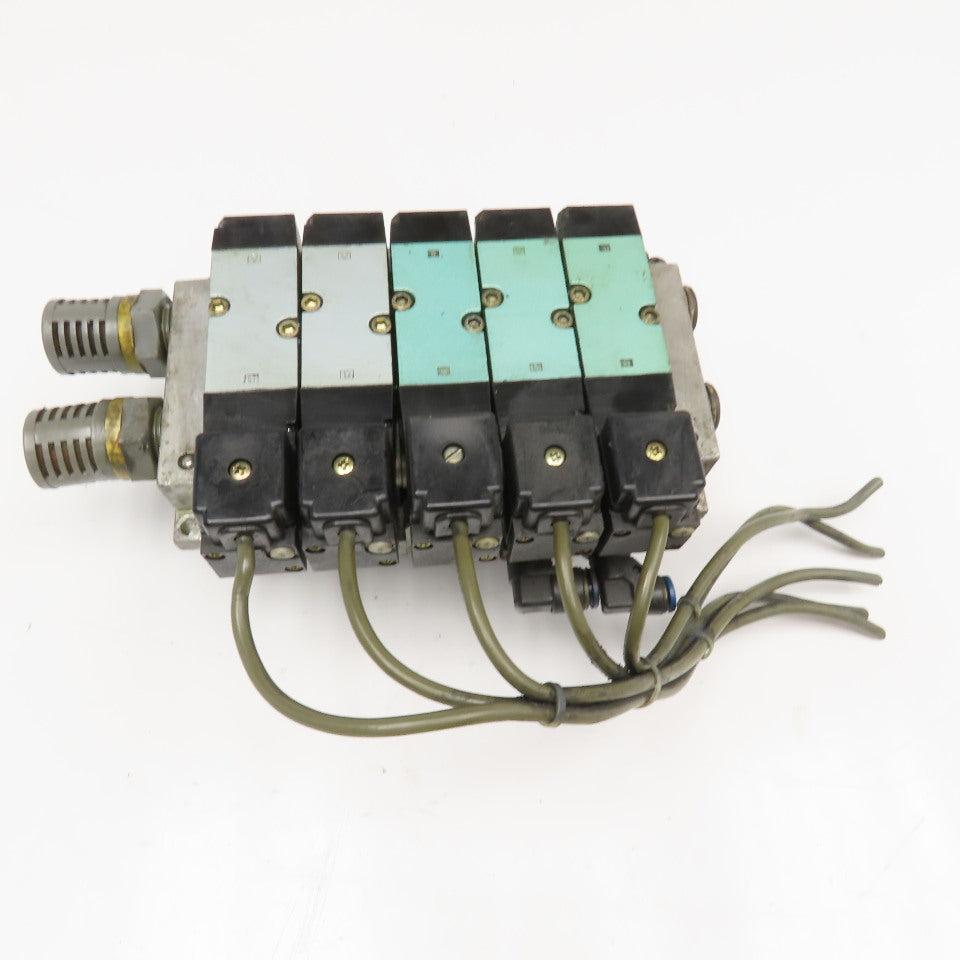 Kuroda PCS2408 5/2 Single Solenoid Pneumatic Valve Bank 24VDC