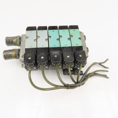 Kuroda PCS2408 5/2 Single Solenoid Pneumatic Valve Bank 24VDC