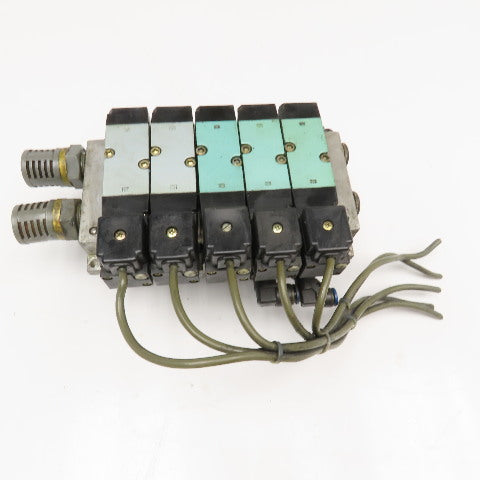 Kuroda PCS2408 5/2 Single Solenoid Pneumatic Valve Bank 24VDC