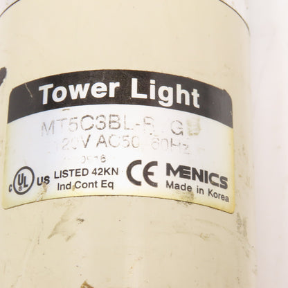 Menics MT5C3BL-RYG 110/120V Tower Stack Light Red Amber Green