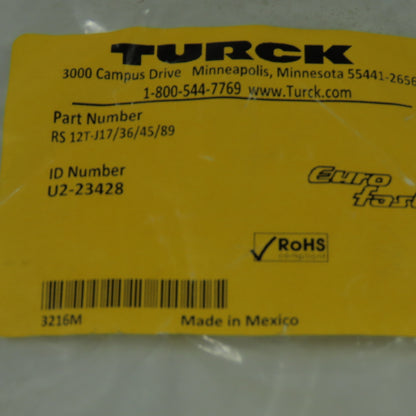Turck K130301 Torque Pin Lot Of 5