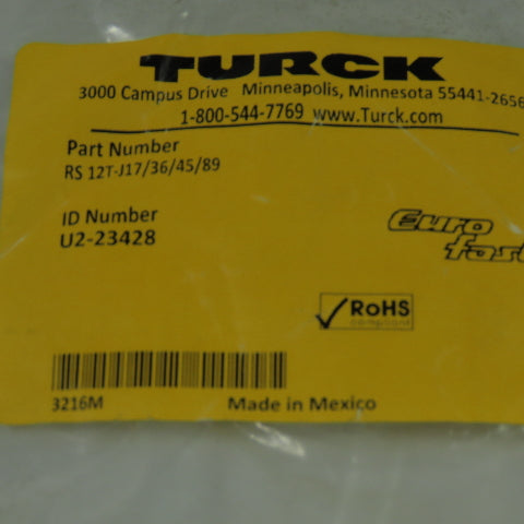 Turck K130301 Torque Pin Lot Of 5
