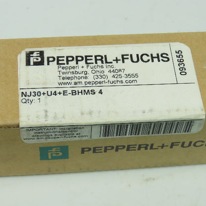 Pepperl+Fuchs NJ30+U4+E-BHMS 4 Inductive Proximity Sensor U=10-60VDC J=200mA