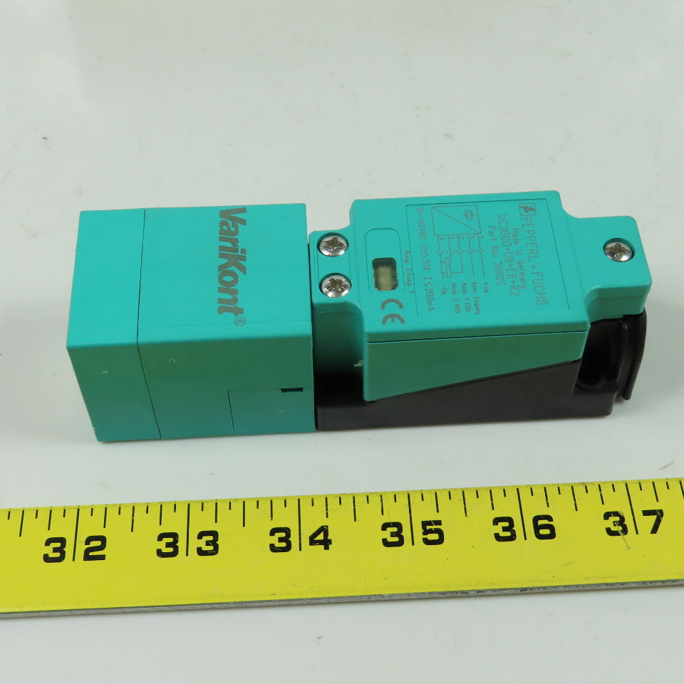Pepperl+Fuchs UC3000+U12+E6+R2 36605 Ultrasonic Sensor 15-30VDC