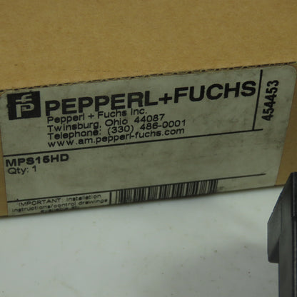 Pepperl+Fuchs MPS15HD Photoswitch Base 24VAC 50/60Hz 1A Cont. 30A Max