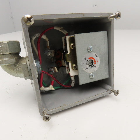 Tempco 60-180°F Low Temp Immersion Heater W/ Robert Shaw Thermometer 125/250V
