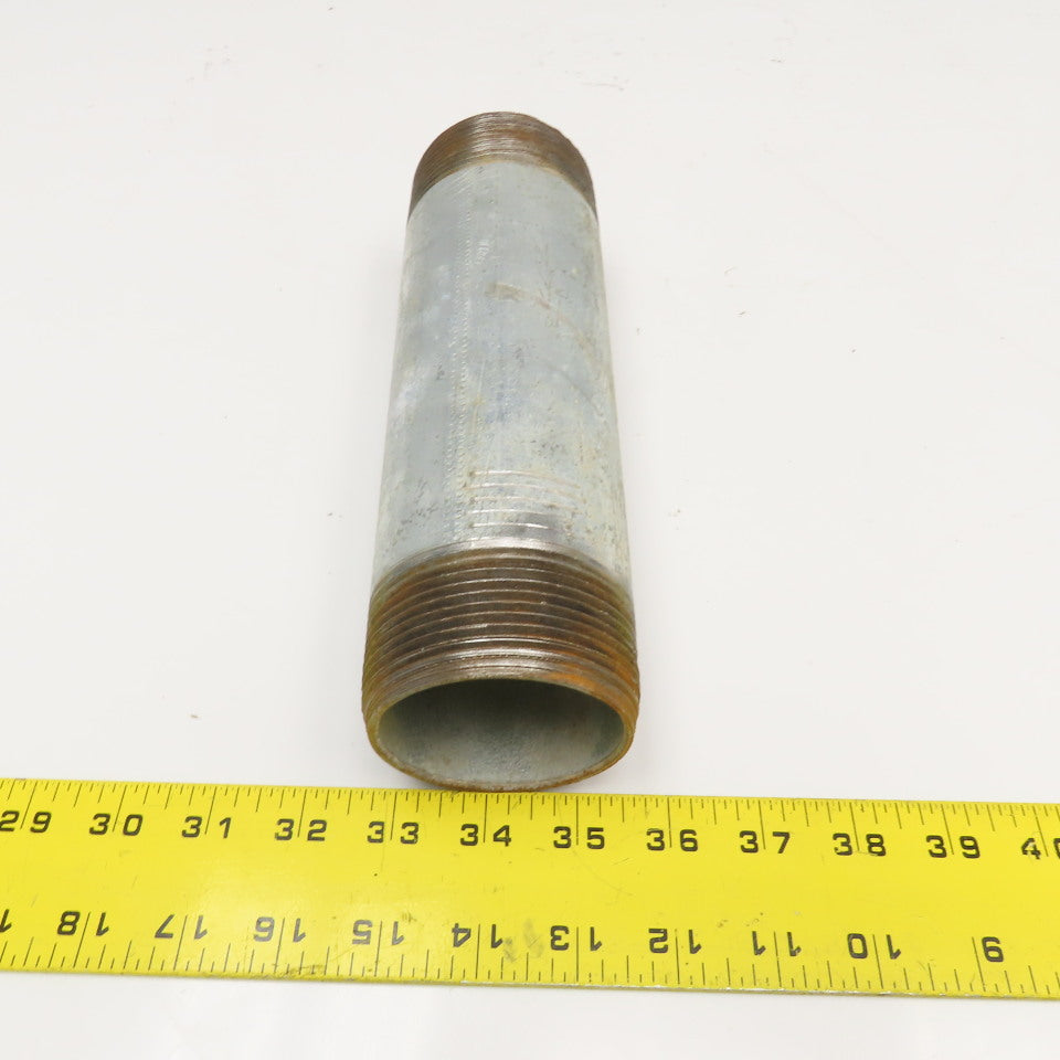 2-1/2" NPT Galvanized Pipe Nipple 9" OAL