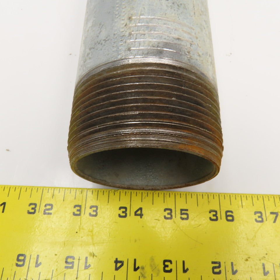 2-1/2" NPT Galvanized Pipe Nipple 9" OAL