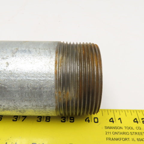 2-1/2" NPT Galvanized Pipe Nipple 9" OAL