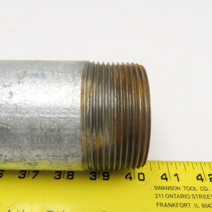 2-1/2" NPT Galvanized Pipe Nipple 9" OAL